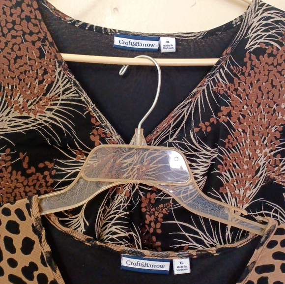 Croft & barrow blowses set (2)size XL - Picture 5 of 8